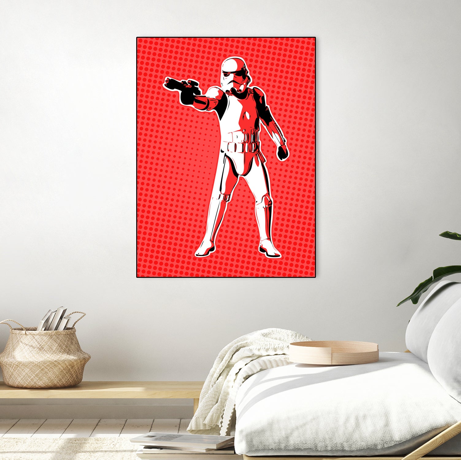 Stormtrooper | Pop Art by William Cuccio on GIANT ART - red digital painting