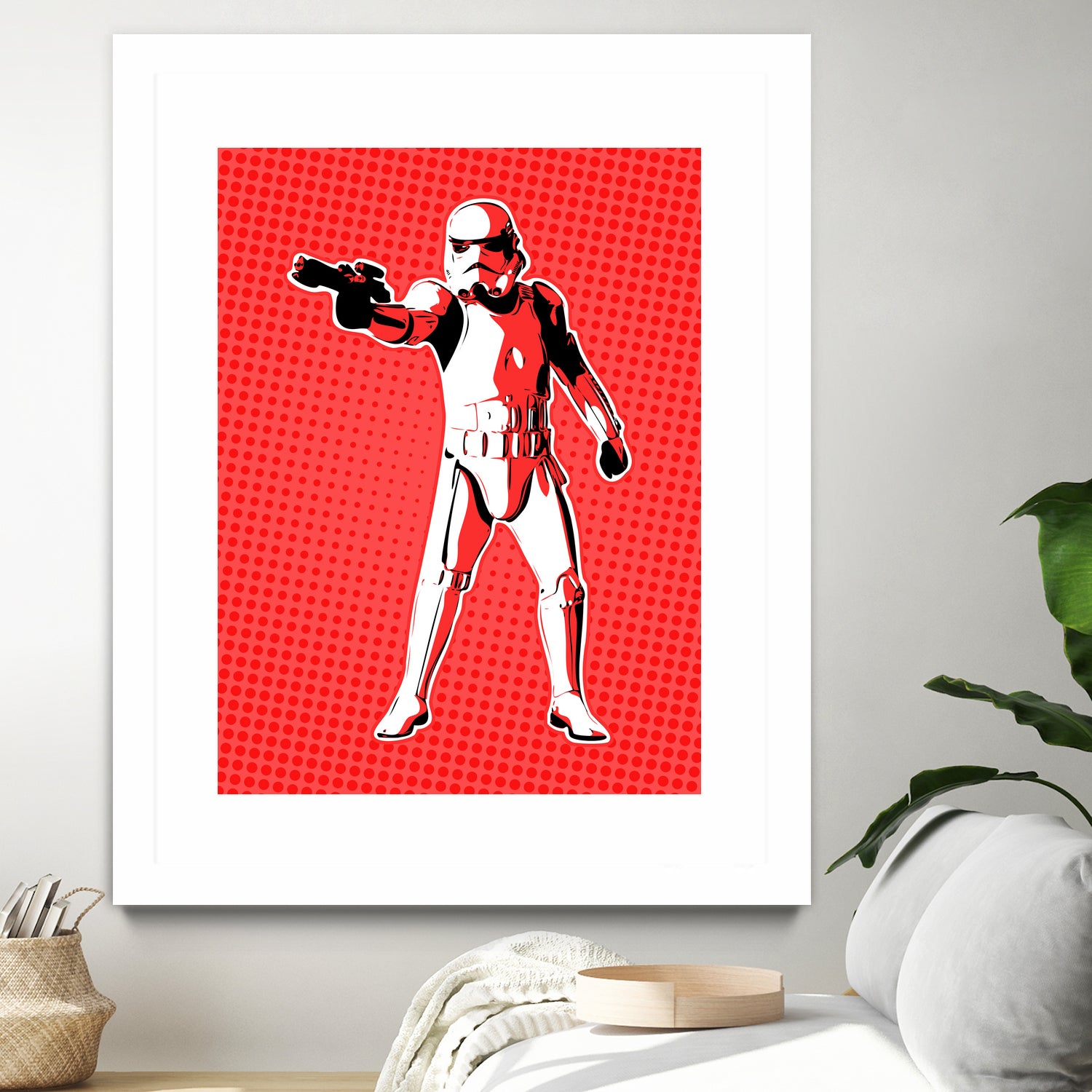 Stormtrooper | Pop Art by William Cuccio on GIANT ART - red digital painting