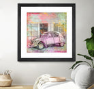 2CV Retro Car by Andrea Haase on GIANT ART - pink photo illustration