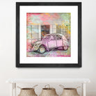 2CV Retro Car by Andrea Haase on GIANT ART - pink photo illustration