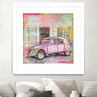 2CV Retro Car by Andrea Haase on GIANT ART - pink photo illustration