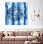 Puffer Fish Shibori by Thomas Fernez on GIANT ART - blue digital drawing