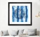 Puffer Fish Shibori by Thomas Fernez on GIANT ART - blue digital drawing