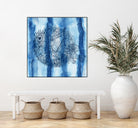 Puffer Fish Shibori by Thomas Fernez on GIANT ART - blue digital drawing