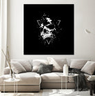 Skull X (bw) by Solti Balázs on GIANT ART - black digital painting