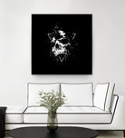 Skull X (bw) by Solti Balázs on GIANT ART - black digital painting