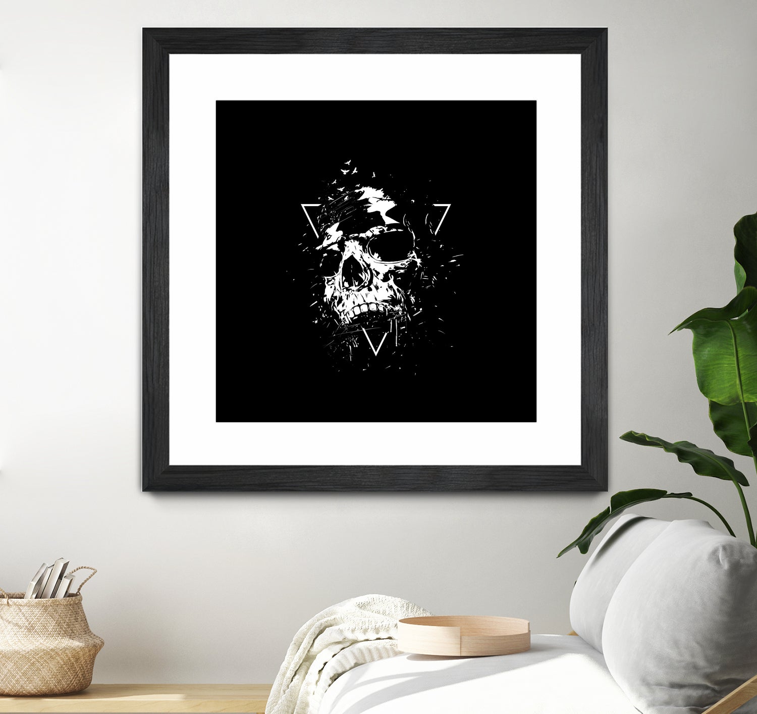 Skull X (bw) by Solti Balázs on GIANT ART - black digital painting