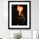 Heart On Fire by GEN Z by Rigaud Mickaël on GIANT ART - orange photo illustration