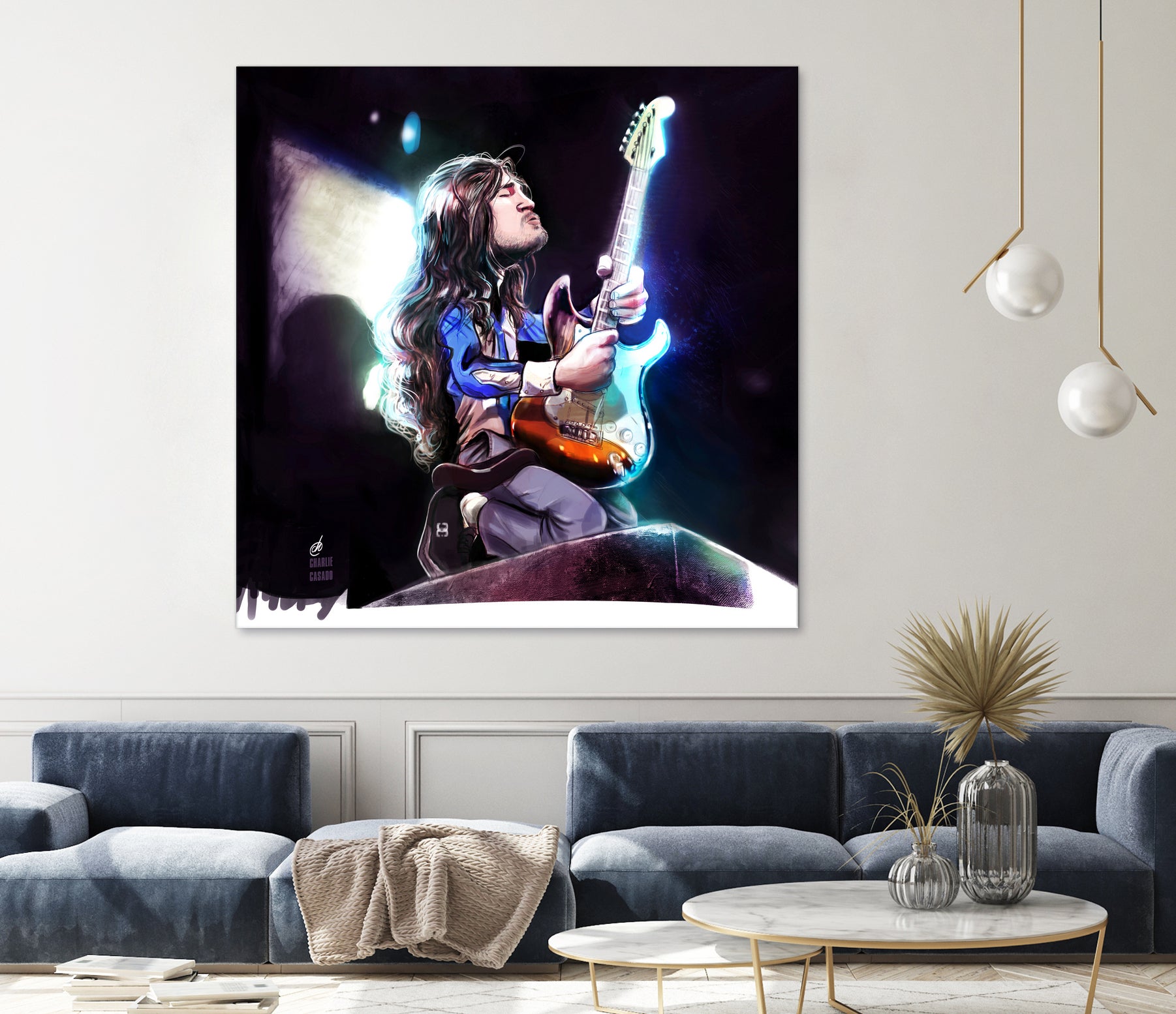 Frusciante Slane Castle by Charlie Casado on GIANT ART - black digital drawing