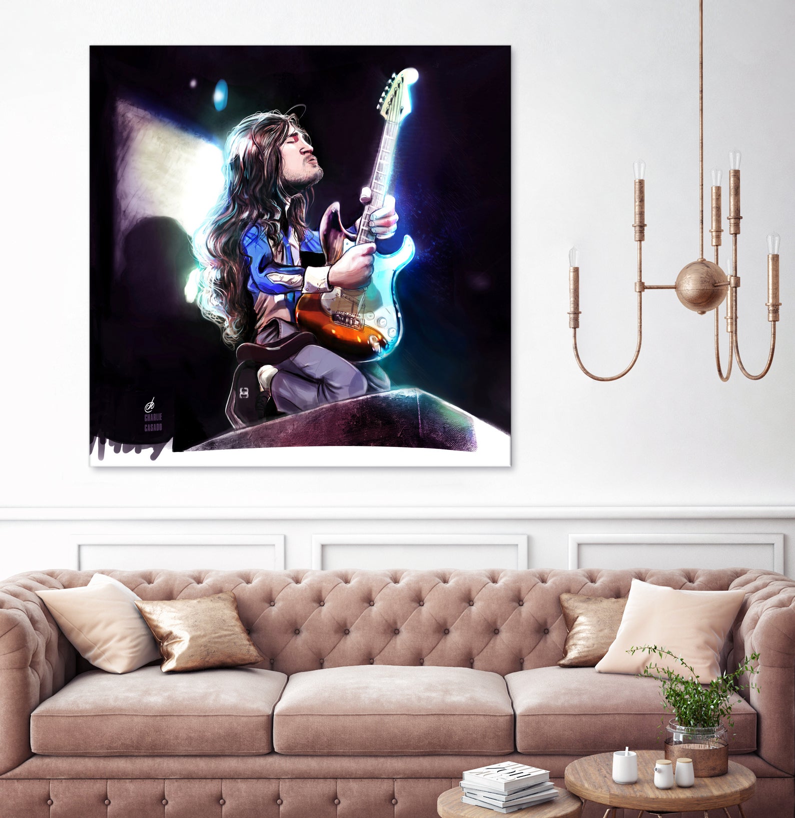 Frusciante Slane Castle by Charlie Casado on GIANT ART - black digital drawing