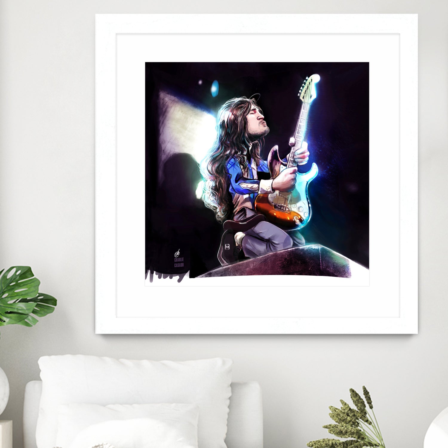 Frusciante Slane Castle by Charlie Casado on GIANT ART - black digital drawing