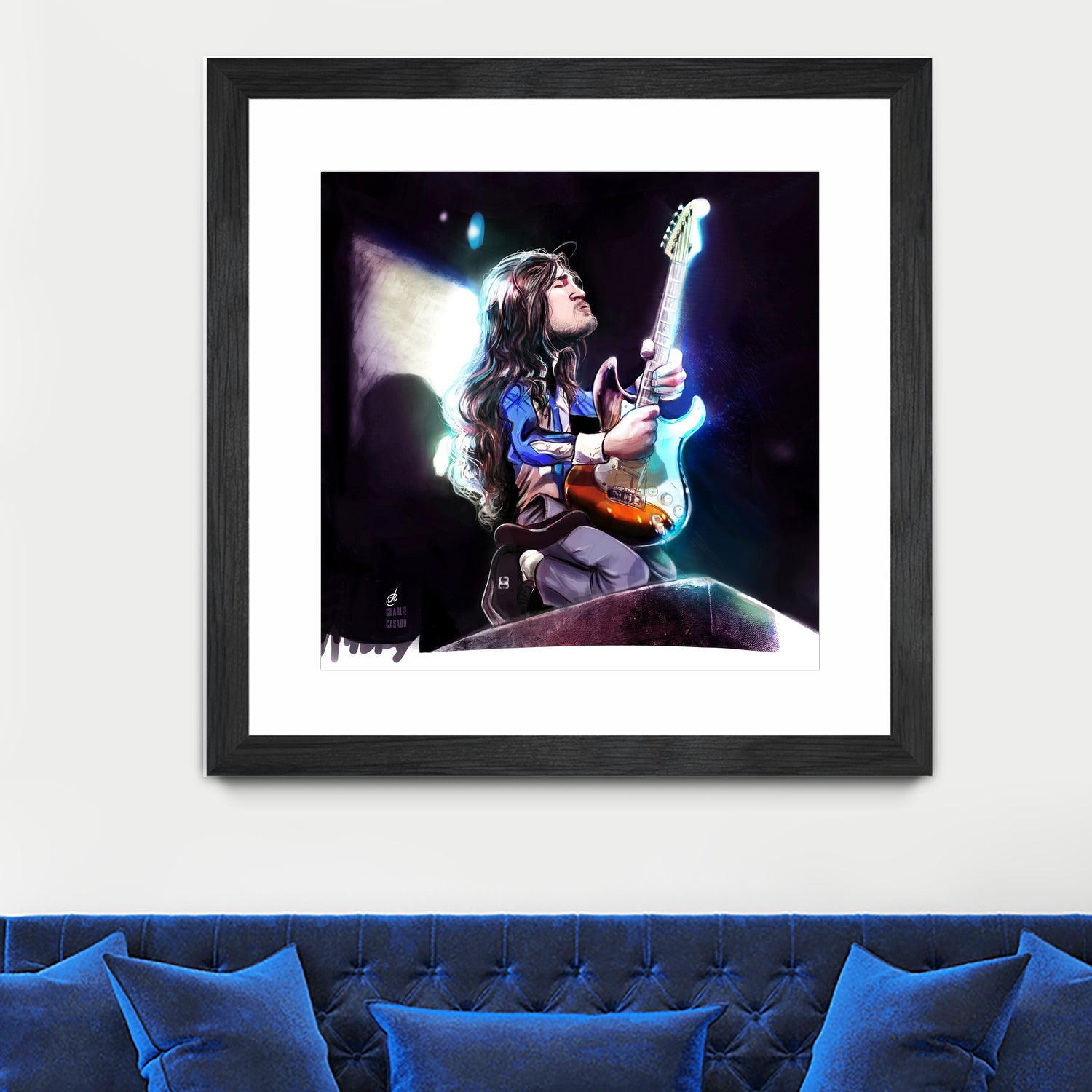 Frusciante Slane Castle by Charlie Casado on GIANT ART - black digital drawing