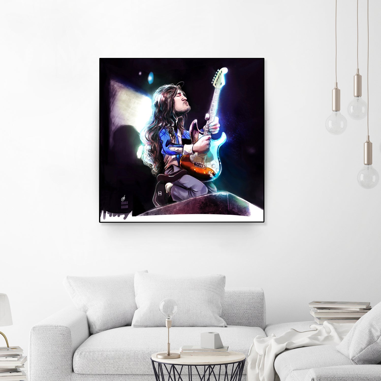 Frusciante Slane Castle by Charlie Casado on GIANT ART - black digital drawing