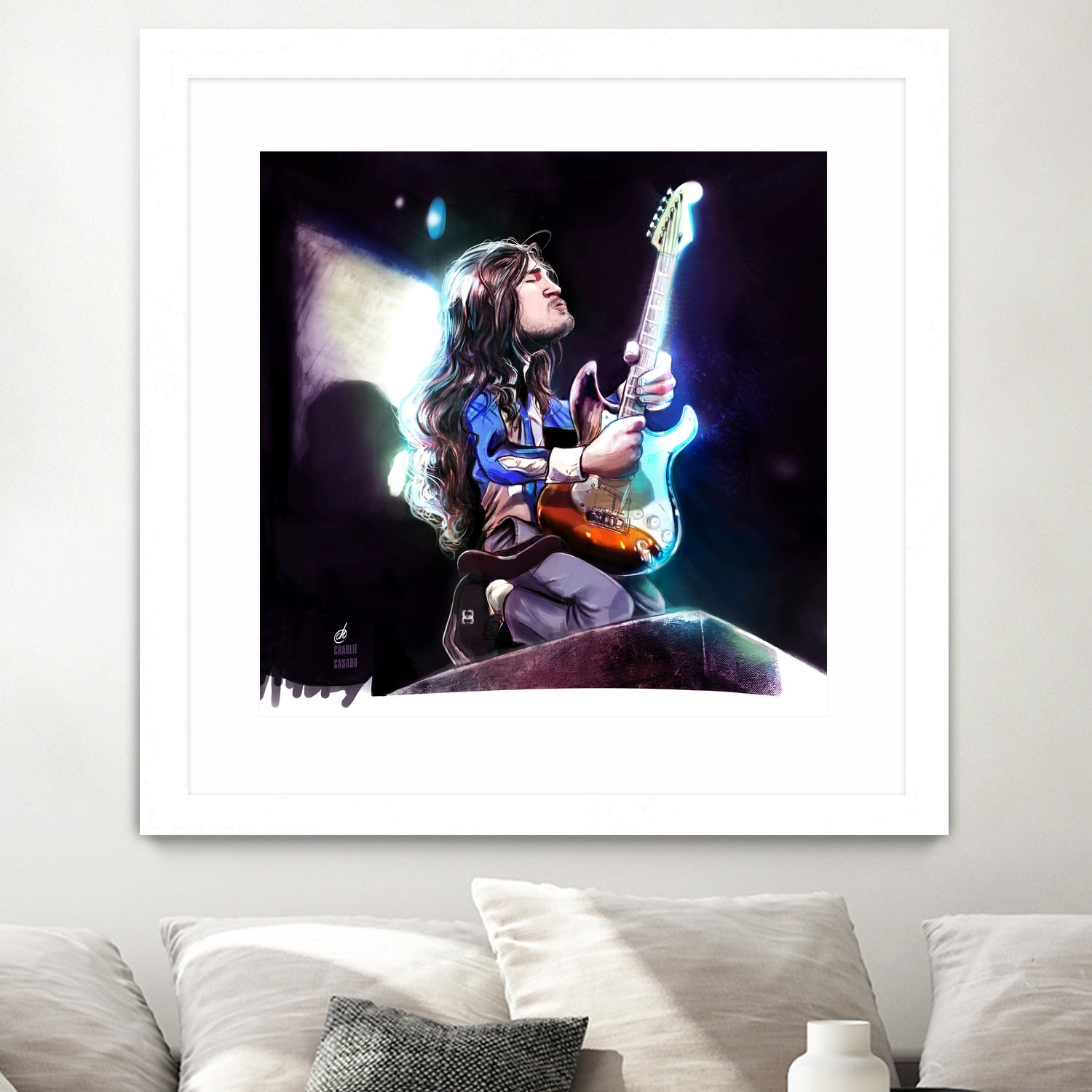 Frusciante Slane Castle by Charlie Casado on GIANT ART - black digital drawing