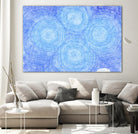 Blue ripples, four loci by Victor Fitzsimons on GIANT ART - blue mixed media