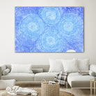 Blue ripples, four loci by Victor Fitzsimons on GIANT ART - blue mixed media