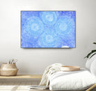 Blue ripples, four loci by Victor Fitzsimons on GIANT ART - blue mixed media