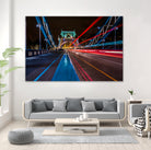 Lighttrails Tower Bridge by Reziebelle Martin on GIANT ART - red photo illustration