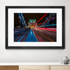 Lighttrails Tower Bridge by Reziebelle Martin on GIANT ART - red photo illustration