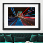 Lighttrails Tower Bridge by Reziebelle Martin on GIANT ART - red photo illustration