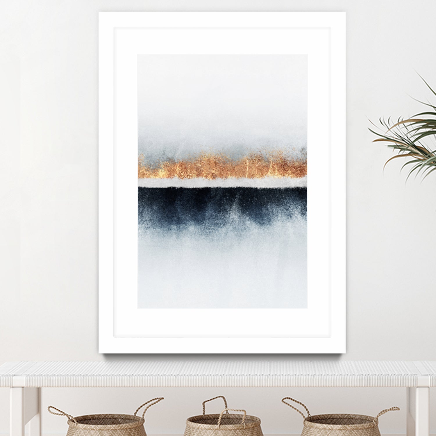 Horizon by Elisabeth Fredriksson on GIANT ART - white mixed media