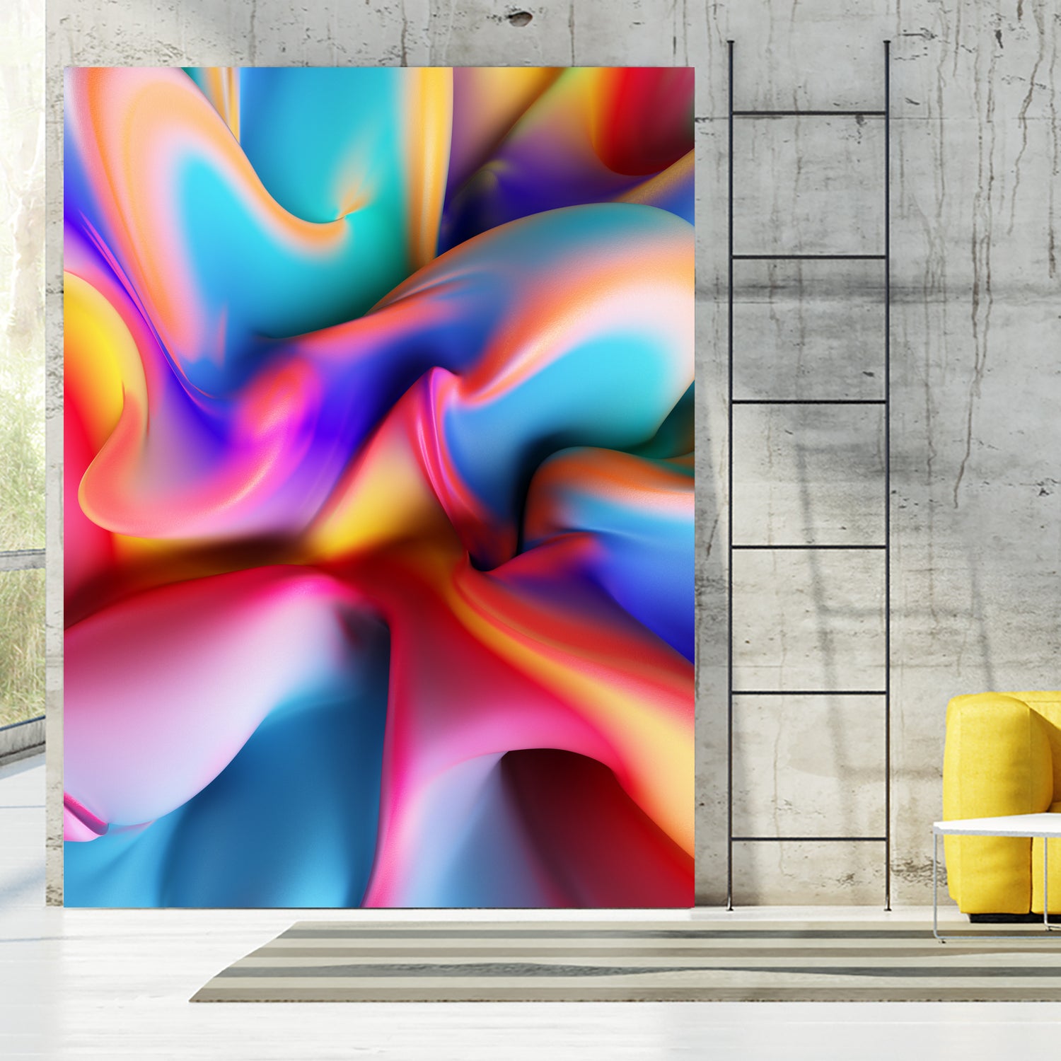 Paint Colorful Splash by Danny Jardim on GIANT ART - yellow digital painting