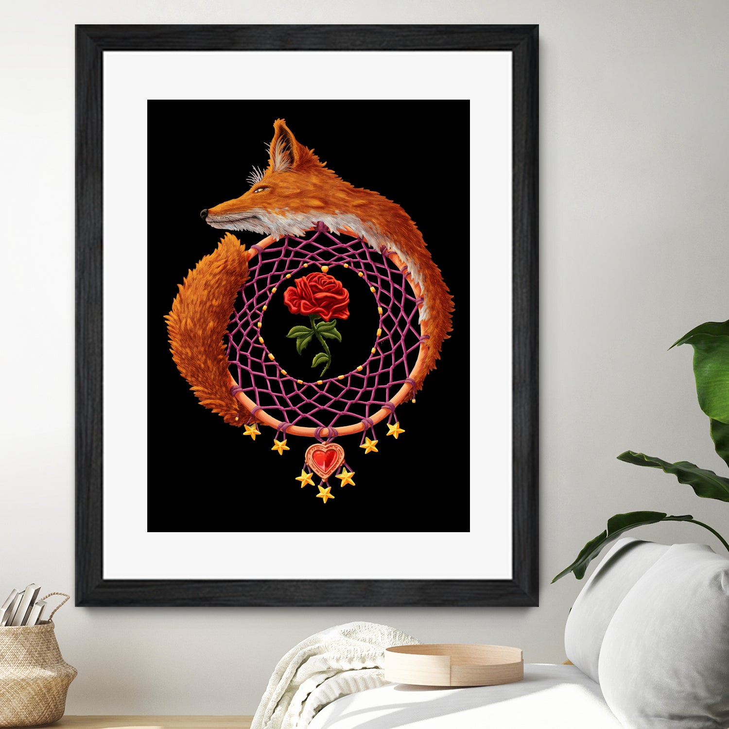 The Little Prince Dreamcatcher by Diogo Veríssimo on GIANT ART - orange digital painting