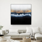 Golden Horizon by Elisabeth Fredriksson on GIANT ART - blue mixed media