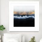 Golden Horizon by Elisabeth Fredriksson on GIANT ART - blue mixed media