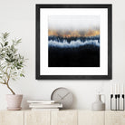 Golden Horizon by Elisabeth Fredriksson on GIANT ART - blue mixed media