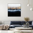 Golden Horizon by Elisabeth Fredriksson on GIANT ART - blue mixed media