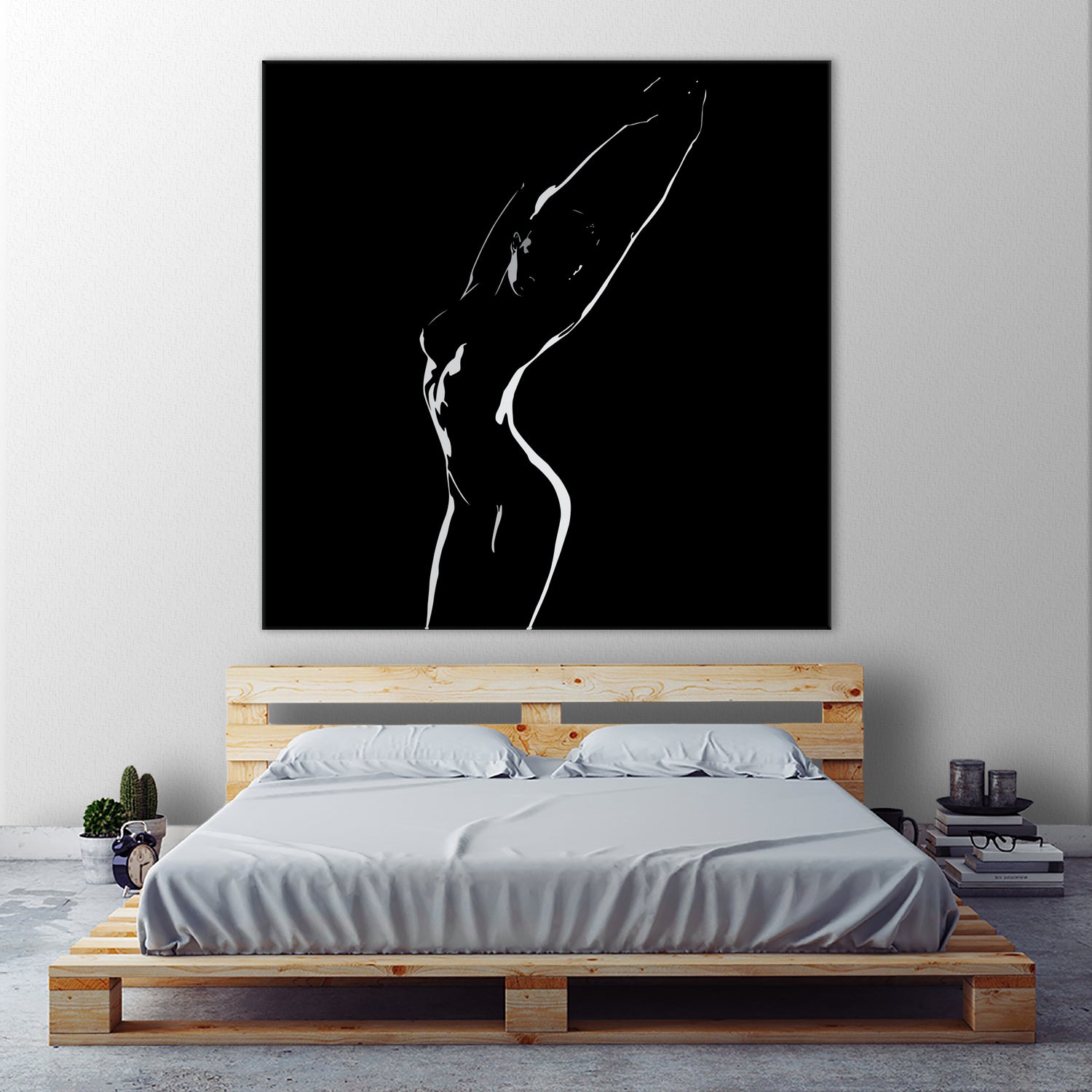 woman shadow female by Herman Wijanarko on GIANT ART - black vector illustration