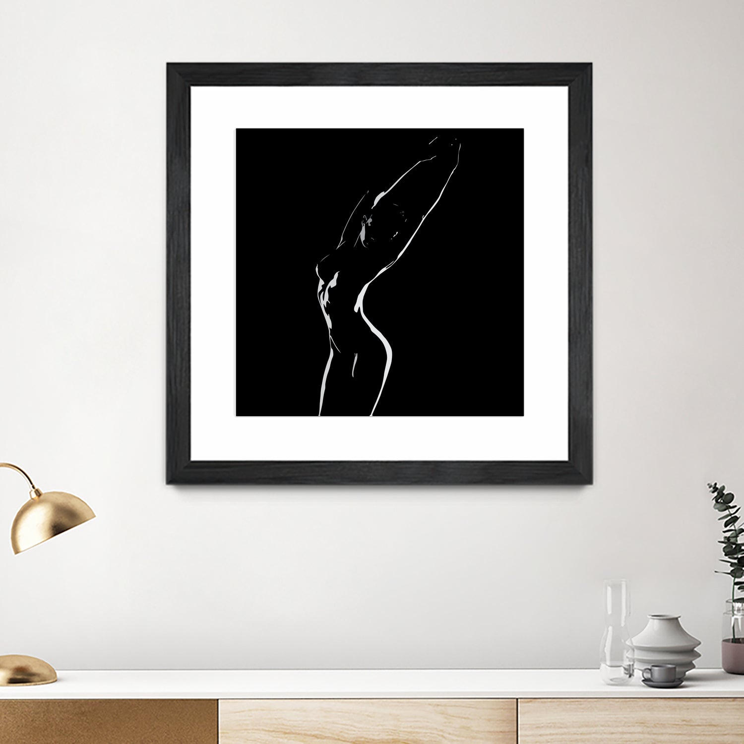 woman shadow female by Herman Wijanarko on GIANT ART - black vector illustration