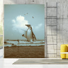 surf's up II by Soaring Anchor on GIANT ART - gray photo manipulation