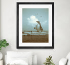 surf's up II by Soaring Anchor on GIANT ART - gray photo manipulation