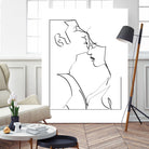 kiss her good night by Kiki Castel on GIANT ART - black digital drawing