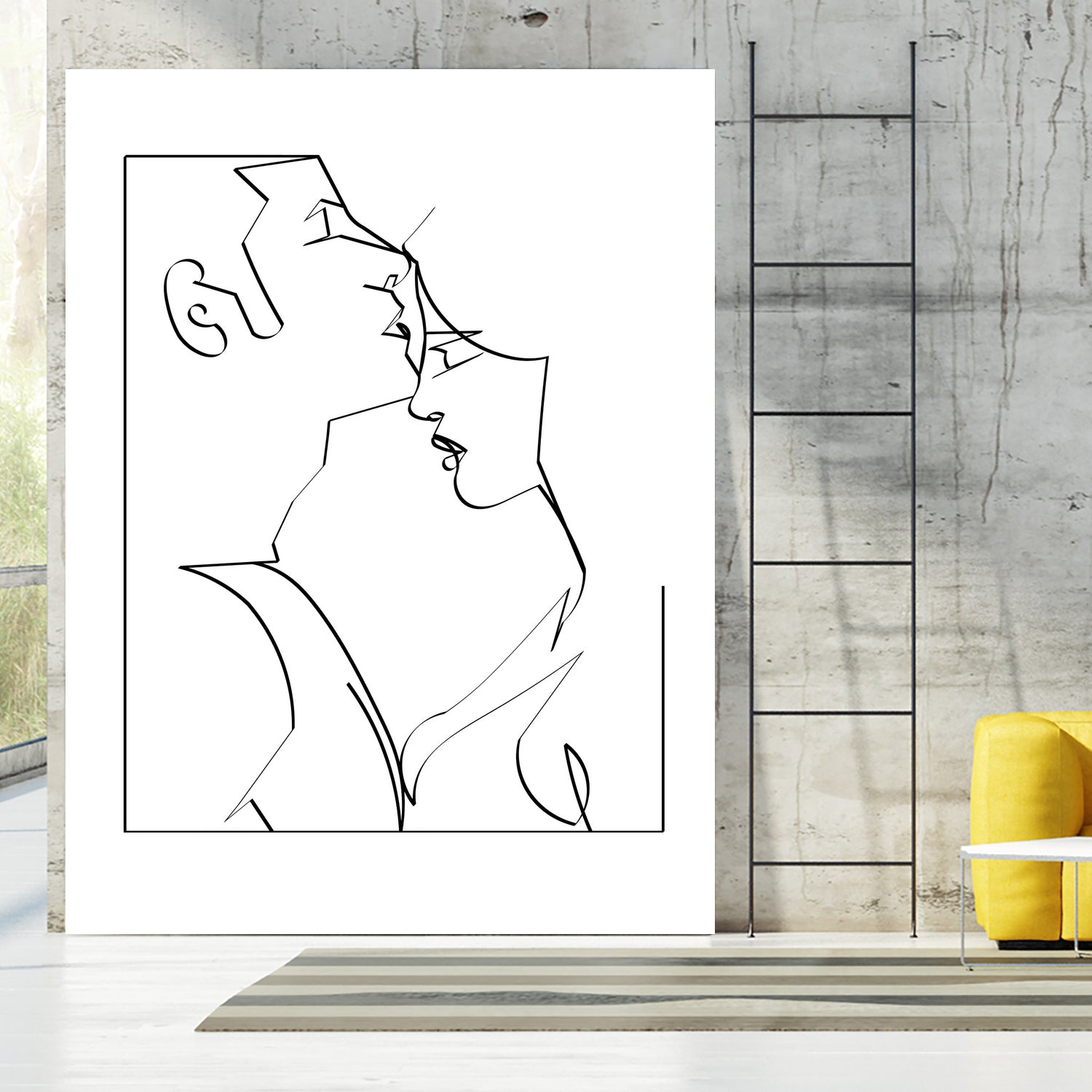 kiss her good night by Kiki Castel on GIANT ART - black digital drawing