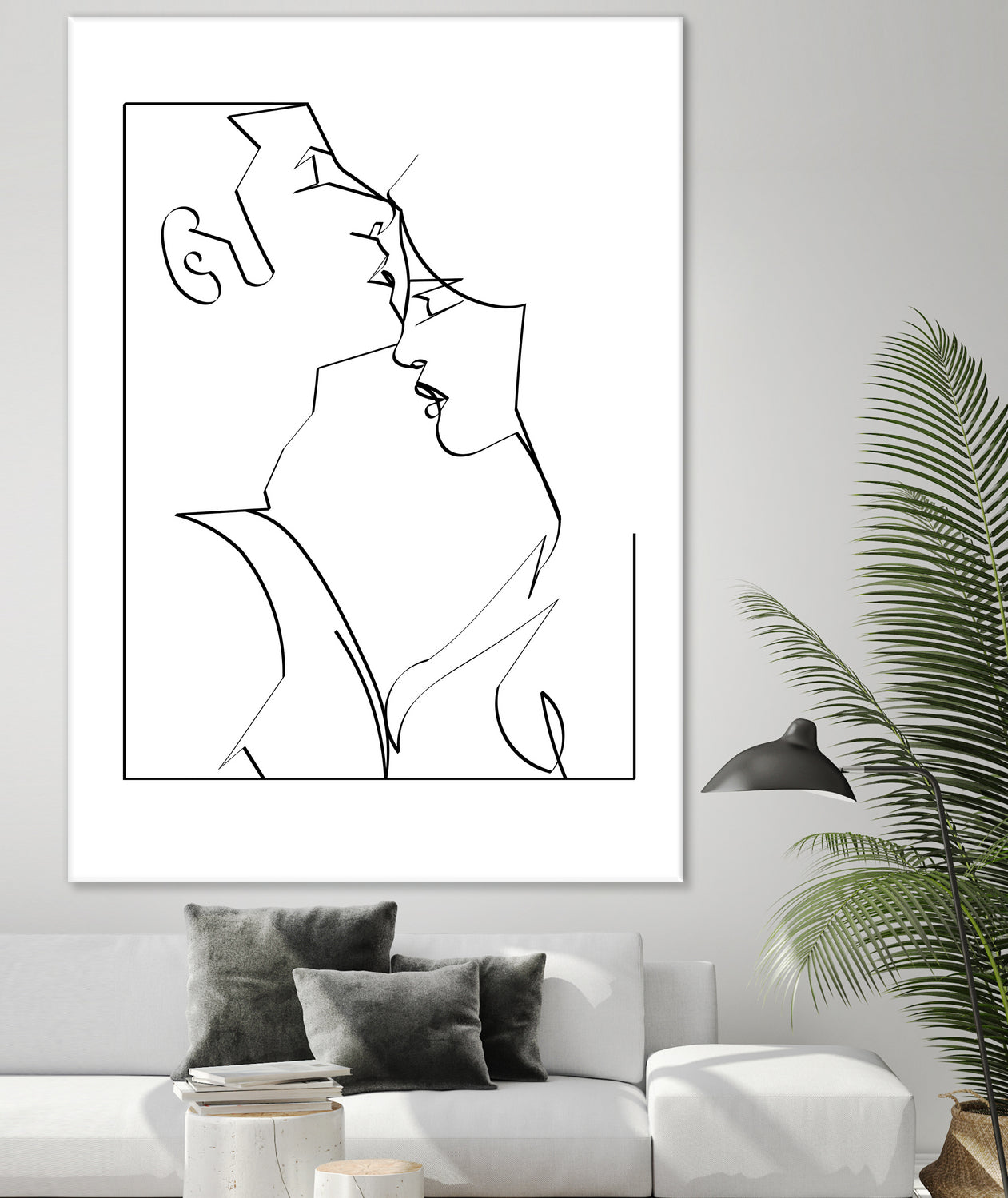 kiss her good night by Kiki Castel on GIANT ART - black digital drawing