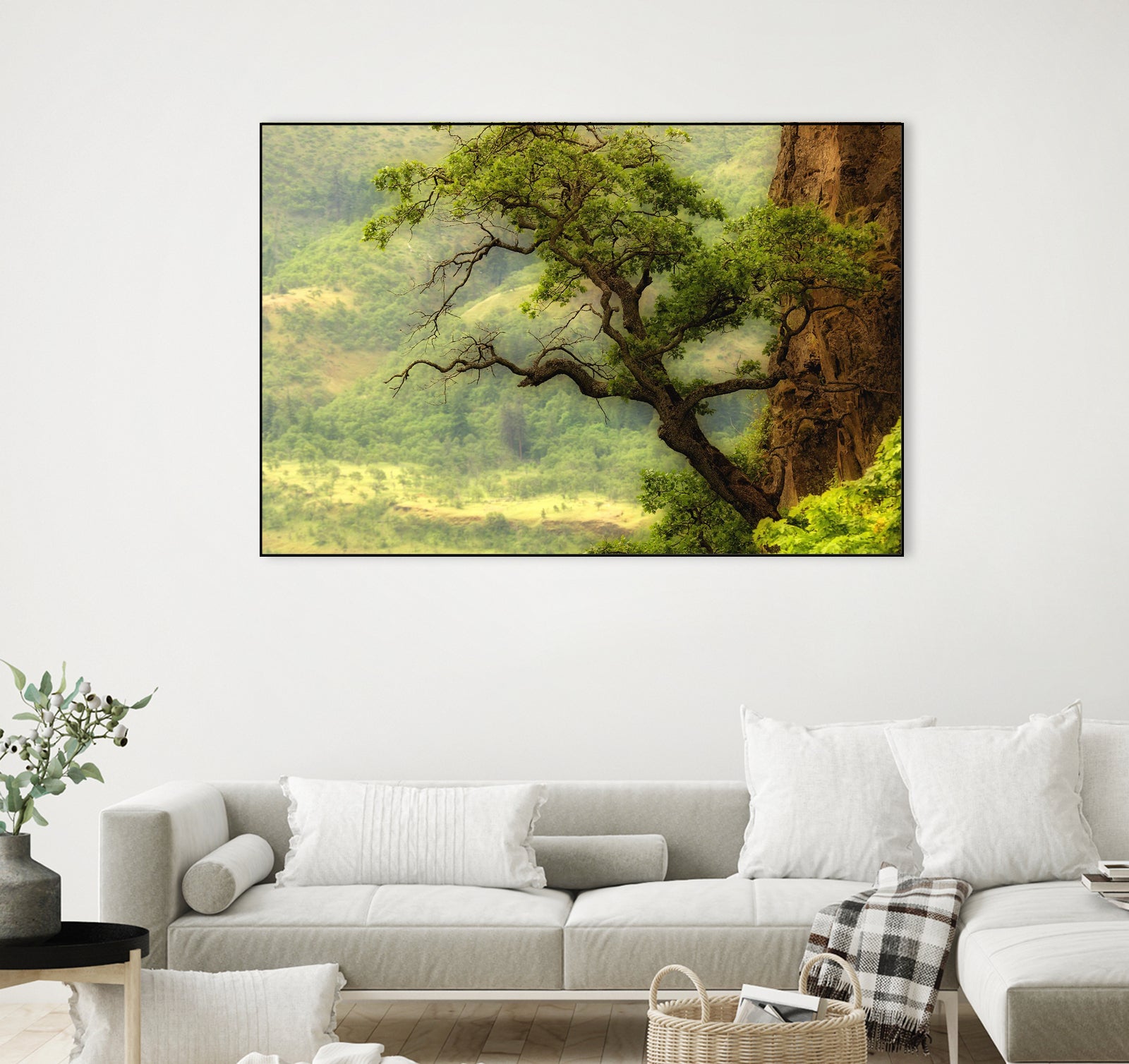 Nature mountain sunrise landscape tree by Retno Asih Mustakimah on GIANT ART - green photo manipulation