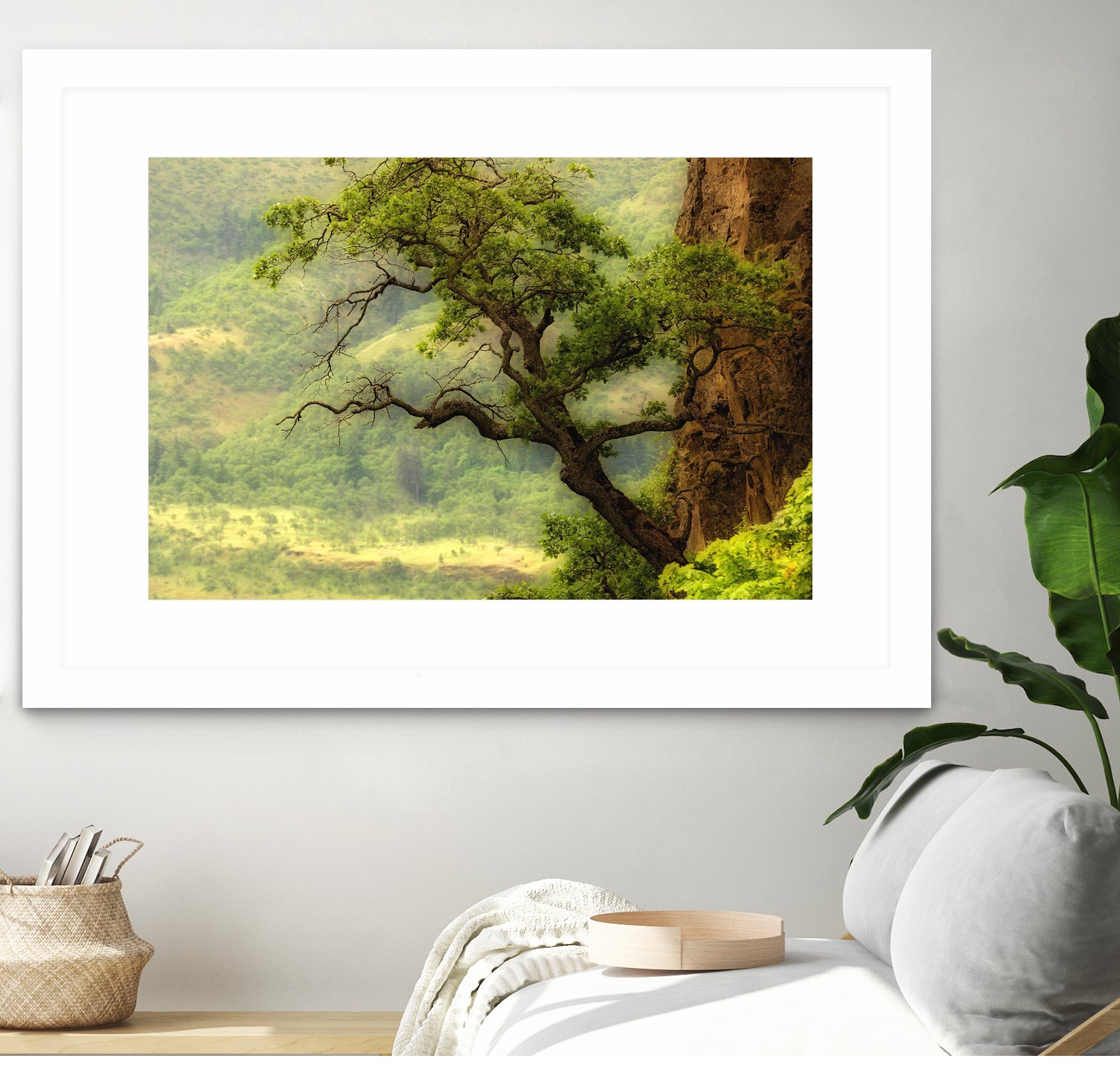 Nature mountain sunrise landscape tree by Retno Asih Mustakimah on GIANT ART - green photo manipulation