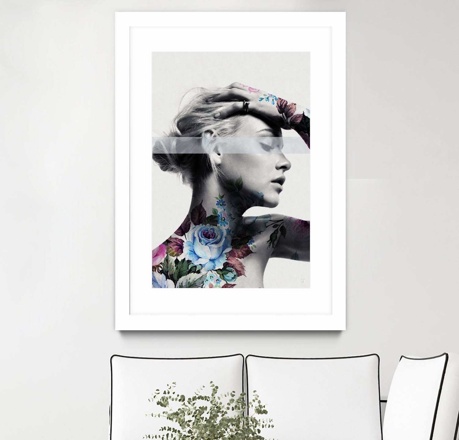 Flower beauty u02 by Menelaos Trompoukis on GIANT ART - white digital painting