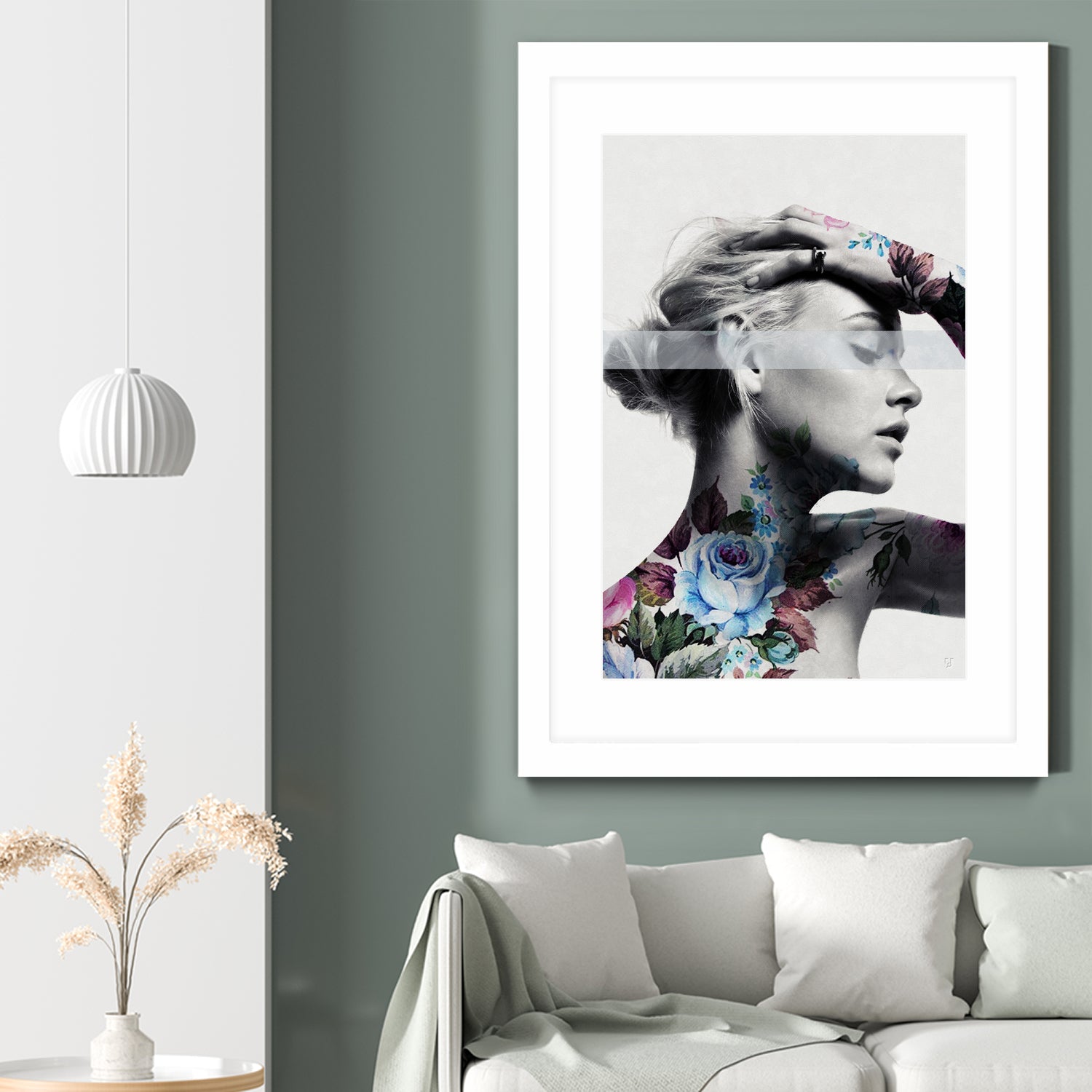 Flower beauty u02 by Menelaos Trompoukis on GIANT ART - white digital painting