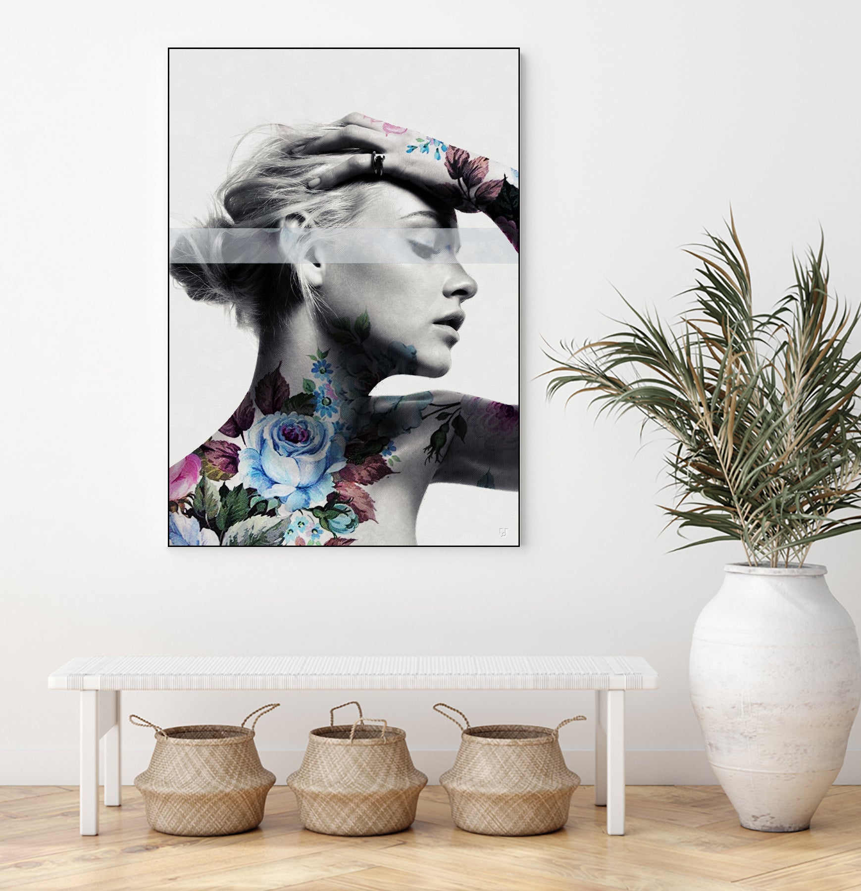 Flower beauty u02 by Menelaos Trompoukis on GIANT ART - white digital painting