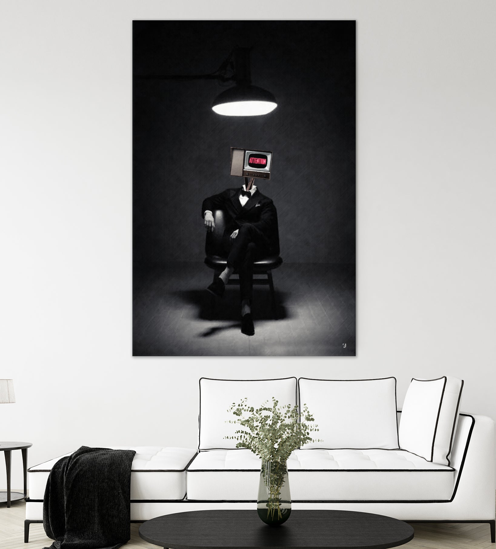 ATTENTION by Menelaos Trompoukis on GIANT ART - black digital painting