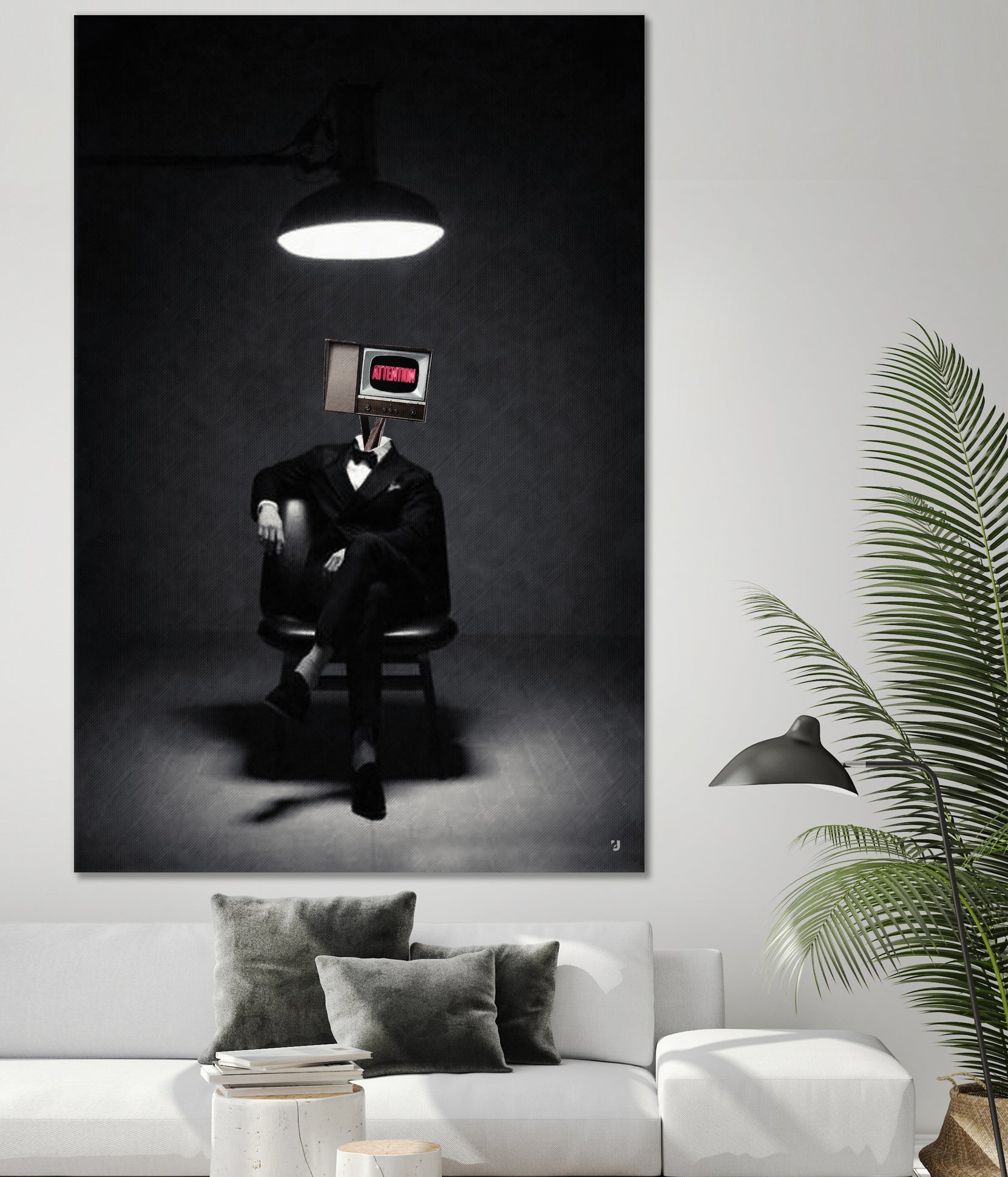 ATTENTION by Menelaos Trompoukis on GIANT ART - black digital painting