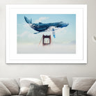 Whale Tails Golden Gate Bridge by David Loblaw on GIANT ART - blue photo manipulation