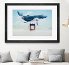 Whale Tails Golden Gate Bridge by David Loblaw on GIANT ART - blue photo manipulation