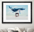 Whale Tails Golden Gate Bridge by David Loblaw on GIANT ART - blue photo manipulation