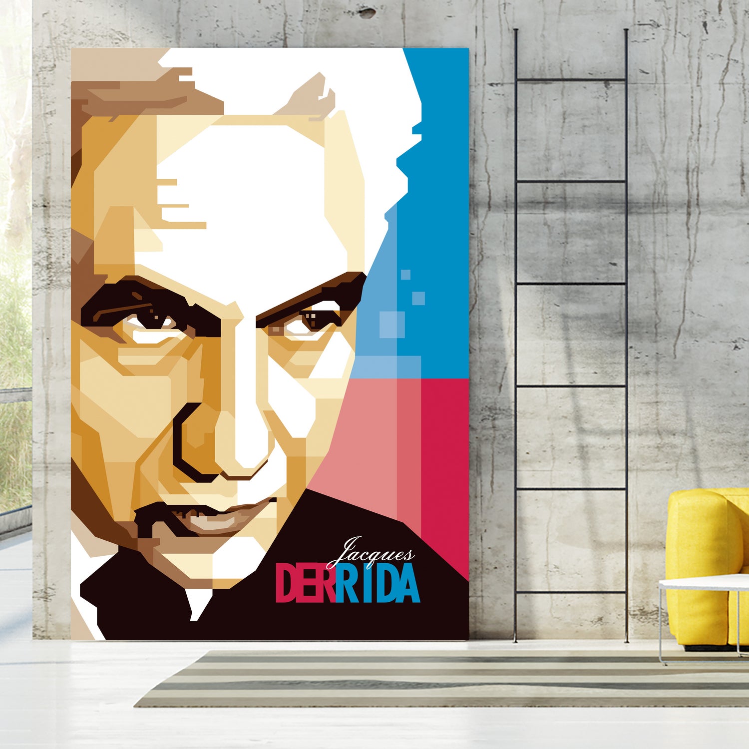 Jacques Derrida by Ahmad Taufiq on GIANT ART - brown digital drawing