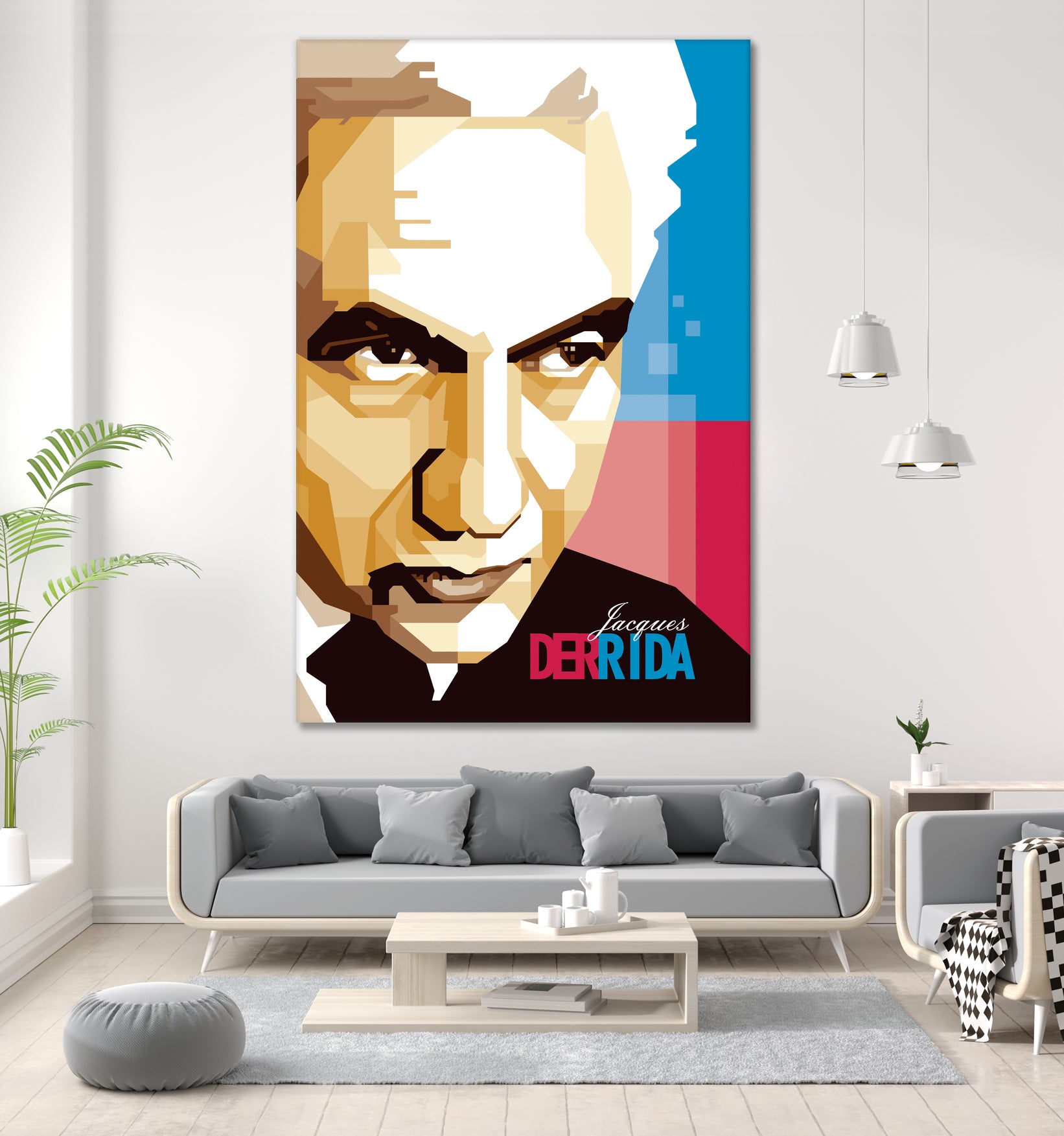 Jacques Derrida by Ahmad Taufiq on GIANT ART - brown digital drawing